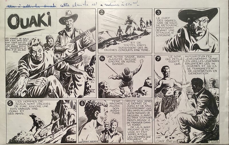 Ouaki par Claude-Henri Juillard - Planche originale