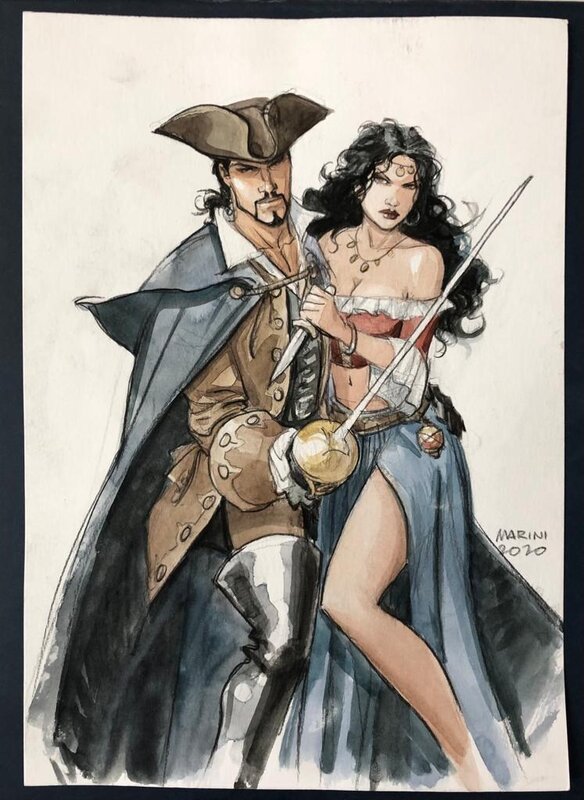 Le scorpion by Enrico Marini - Original Illustration