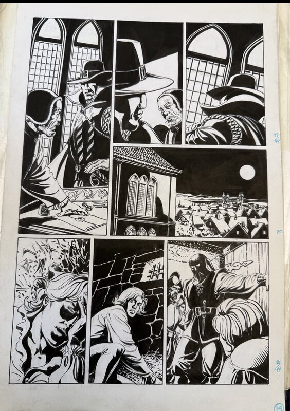 César Spadari, The Phantom and the Executioner - Planche originale