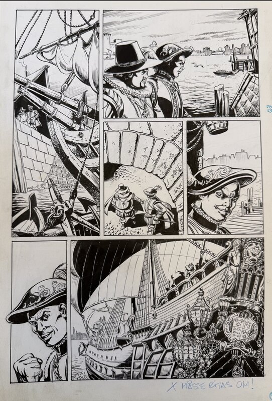 César Spadari, The Phantom and the Galleon - Planche originale