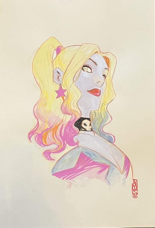 Harley Quinn by John Timms - Original Illustration
