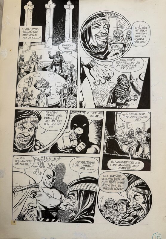 César Spadari, The Phantom in the Arab World - Comic Strip