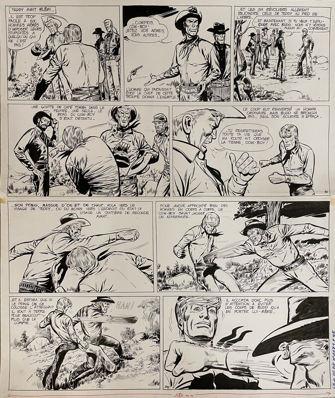 En vente - Teddy Ted par Gérald Forton, Roger Lécureux - Planche originale