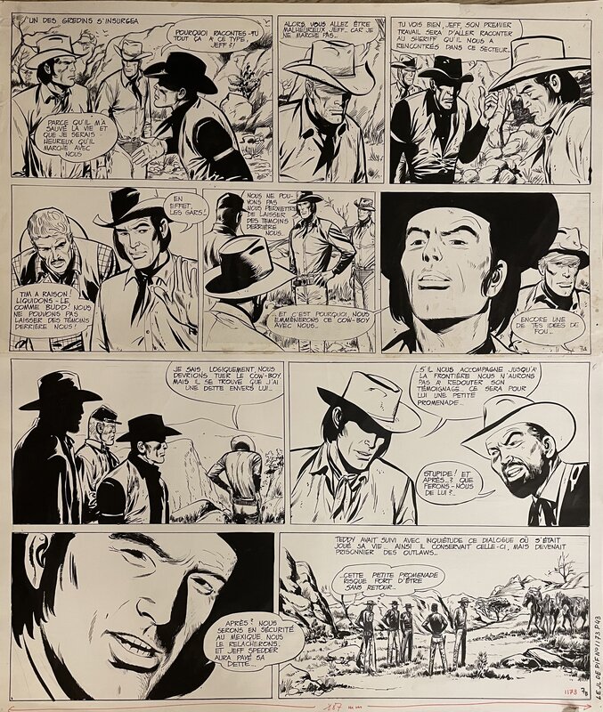 En vente - Teddy Ted par Gérald Forton, Roger Lécureux - Planche originale