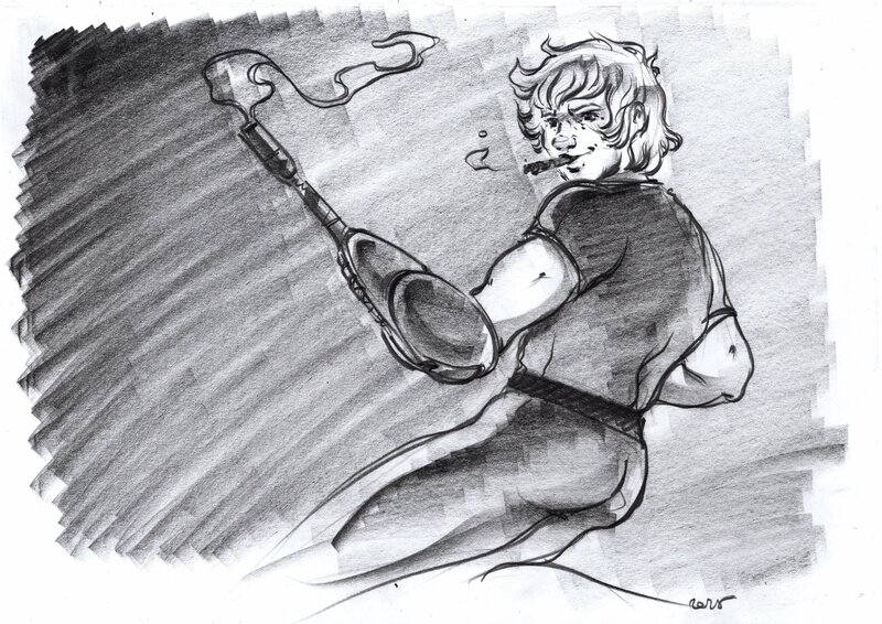 Space Cobra par Eric Gandois - Planche originale