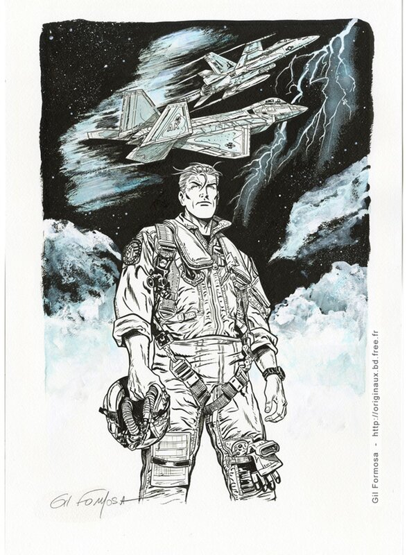 Gil Formosa, BUCK DANNY  F-22   F-18 - Comic Strip