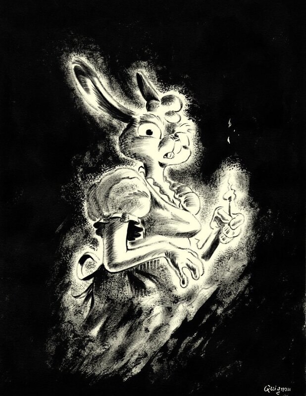 Quignon, illustration Donjon Monster, Bonnie Mallaury, 2025. - Illustration originale