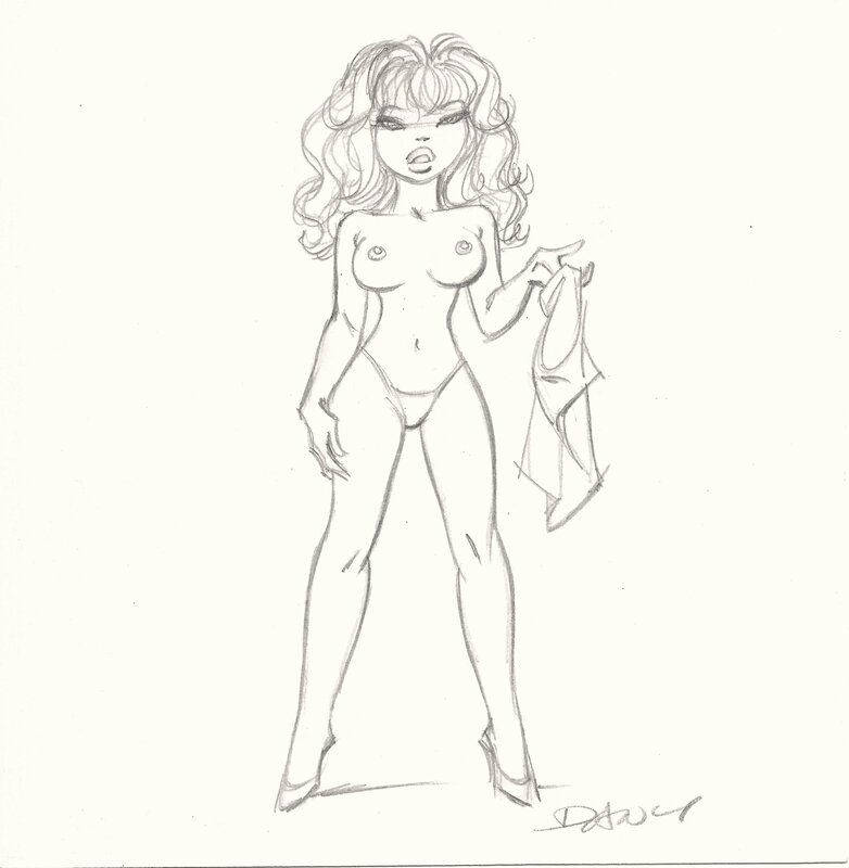 Dany - Strip Tease - Planche originale