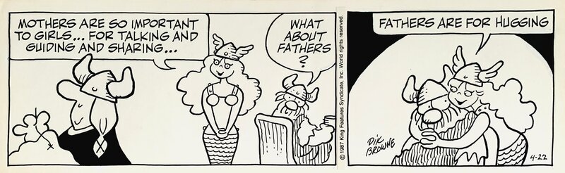Hägar Dünor par Dik Browne, strip du 22 avril 1987 - Comic Strip
