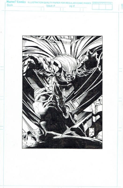 Joe Quesada, Joe Rubinstein, Nightman Trading Card Art - Original Illustration