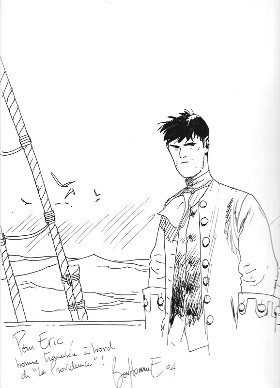 2004 - Dédicace Matthieu Bonhomme - Le Marquis d'Anaon - Sketch