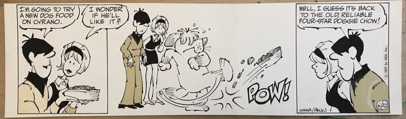 En vente - Paul Coker Jr., Frank Ridgway, Lancelot -strip 6-22-1971 - Planche originale