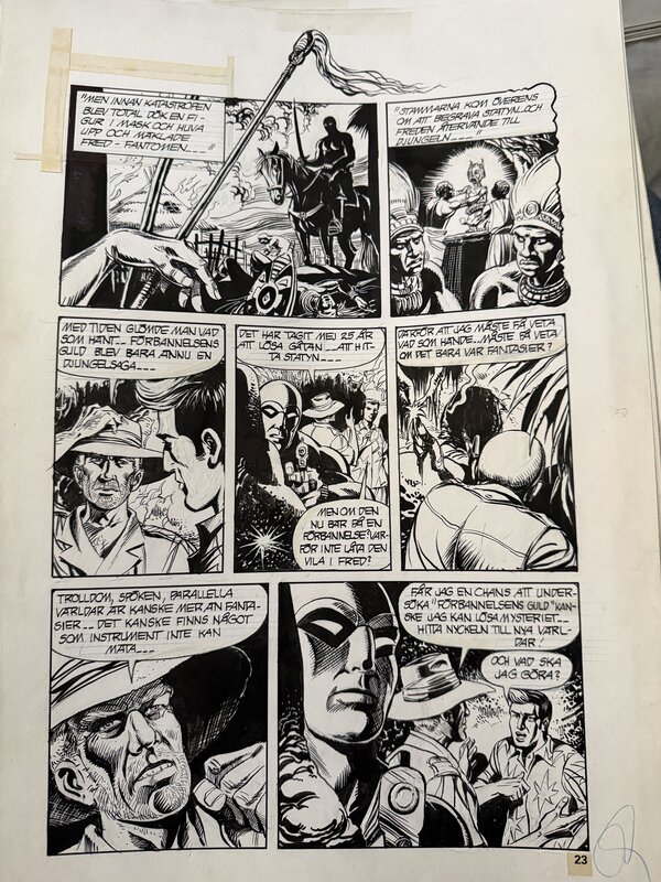 César Spadari, Forbiden Gold “ THE PHANTOM “ pag 20 - Planche originale