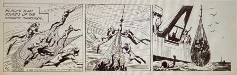 Dan Barry, Bob Fujitani, Flash Gordon - Daily Strip 10 février 1982 - Planche originale