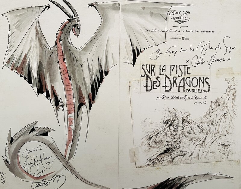 Dragons par Elian Black'Mor, Carine M - Dédicace