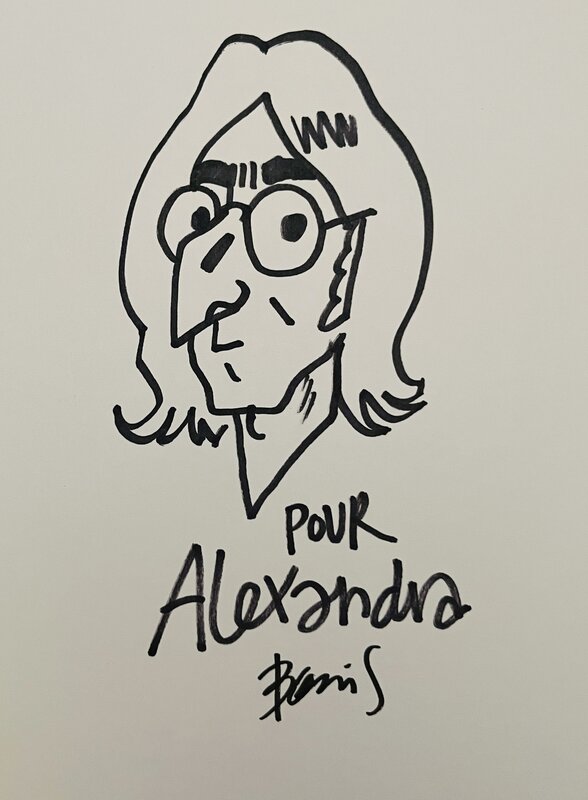 John Lennon par Hervé Bourhis - Dédicace