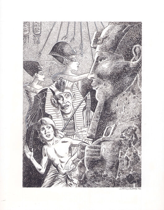 Dick Vlottes | 1984 | Senmoet de Egyptenaar - Illustration originale
