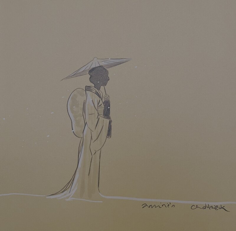 Geisha by Christian Durieux - Sketch