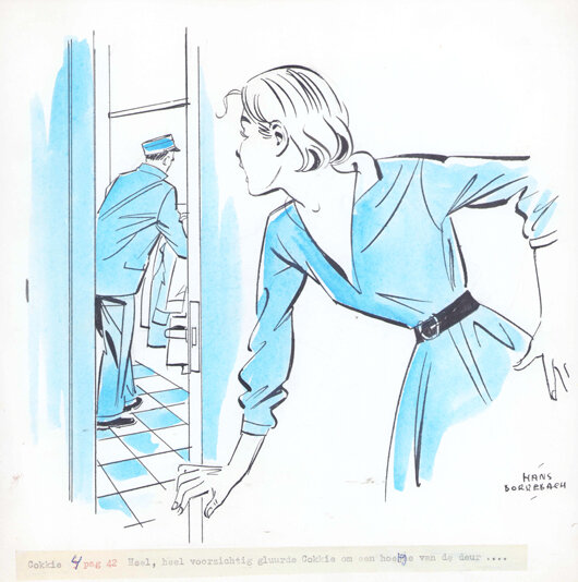 Hans Borrebach | 1960 | Cokkie Woelwater 4-42 - Illustration originale