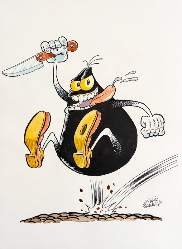 Cattivik by Giorgio Sommacal - Original Illustration
