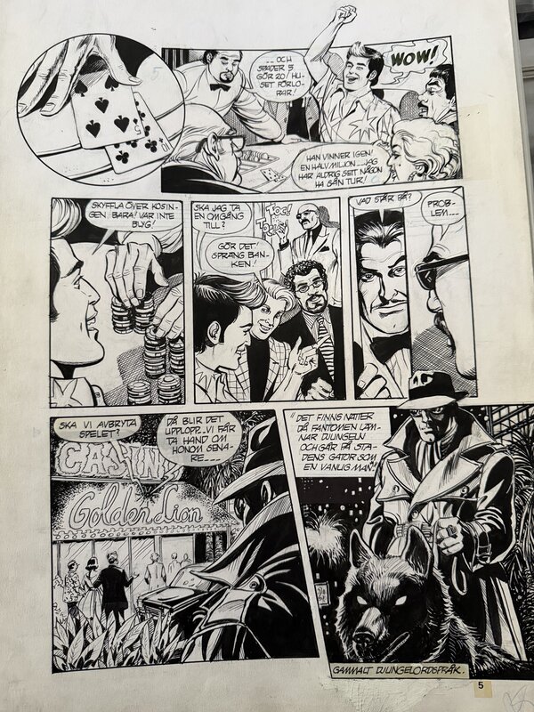 Forbiden Gold par César Spadari - Planche originale