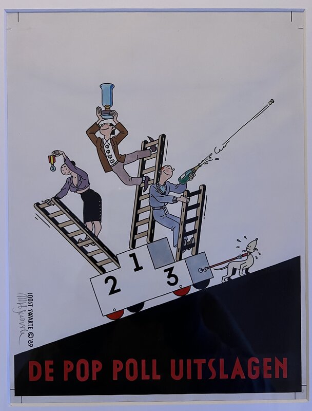 For sale - Joost Swarte, De Pop Poll UItslagen - Comic Strip