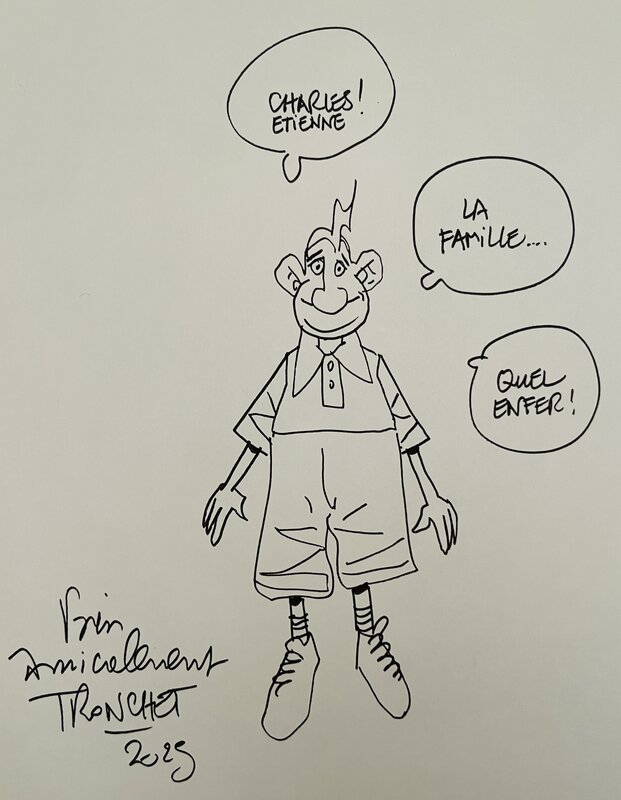 Jean-Claude Tergal by Tronchet - Sketch