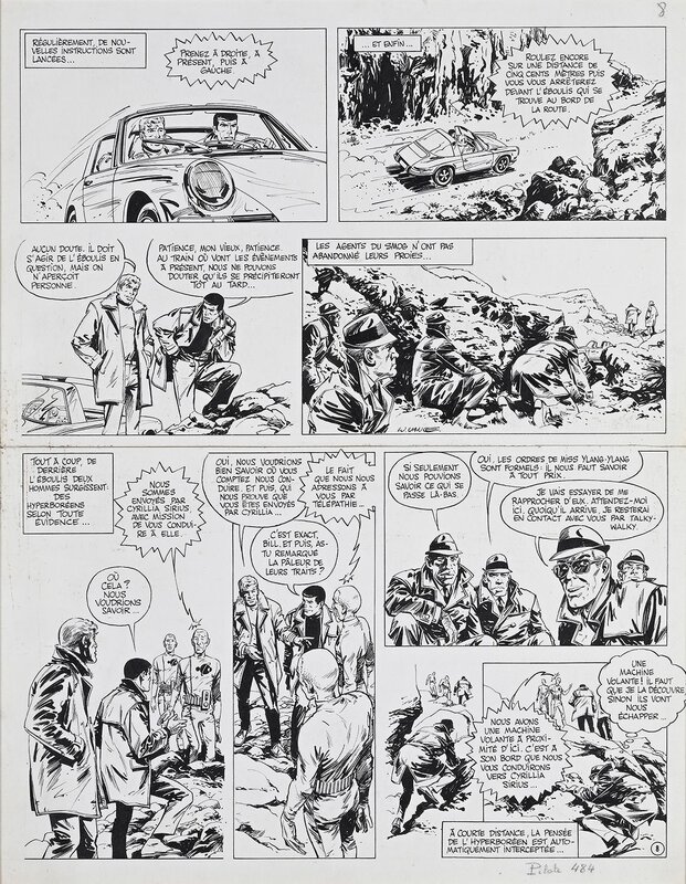 William Vance - Bob Morane page - Planche originale