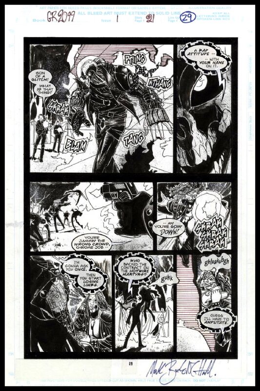 Chris Bachalo, Ghost Rider 2099 issue 1 page 29 - Œuvre originale