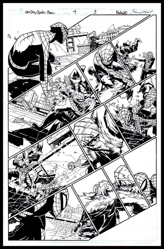 Chris Bachalo, Non Stop Spider-Man issue 4 page 3 - Original art