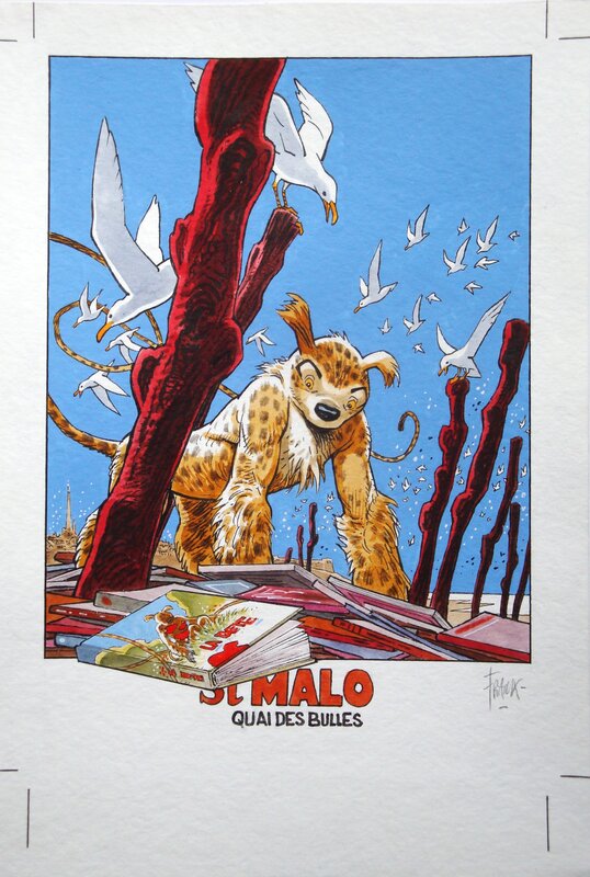 Frank Pé, La Bête à Saint-Malo - Illustration originale