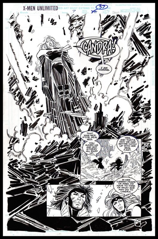 John Romita Jr., X-Men Unlimited issue 7 page 37 - Original art