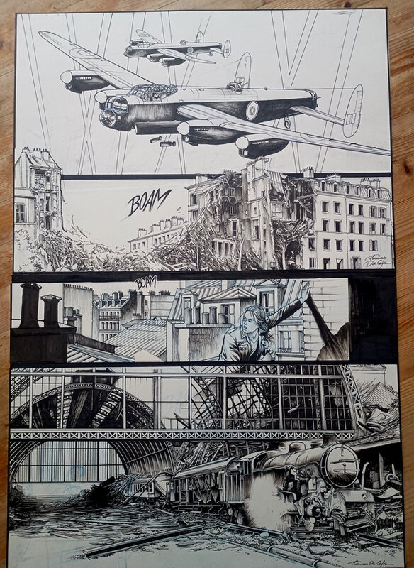 Thomas Du Caju, Page original saboteuses t5 - Comic Strip