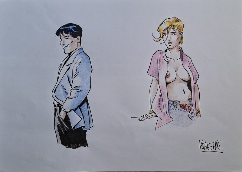 Jean-Charles Kraehn, Gil Saint-André  et Diane de Rochard-Haumont - Illustration originale