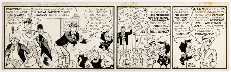 For sale - Al Capp, Li'l Abner original strip 10-15-49 - Comic Strip