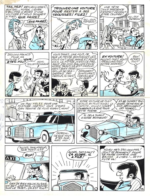 En vente - Beckers : L'oeuf du coq planche 2 - Planche originale