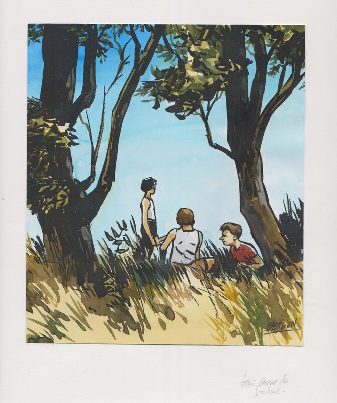 Olivier Berlion, La guerre des boutons - Couverture originale