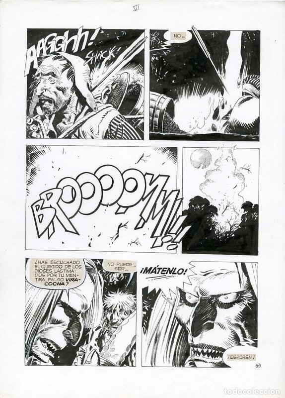 Enrique Breccia, La Pietà di Viracocha - Illustration originale