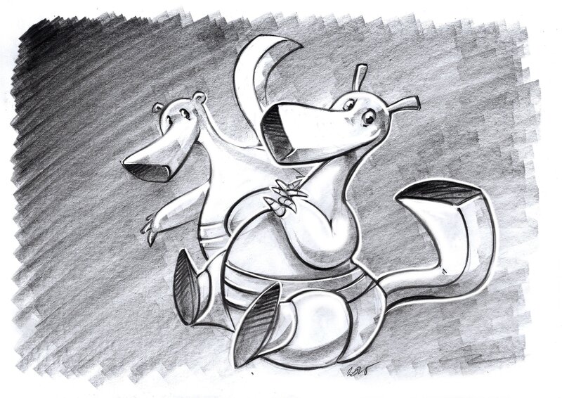 Eric Gandois, Les Mondes Engloutis - Original Illustration