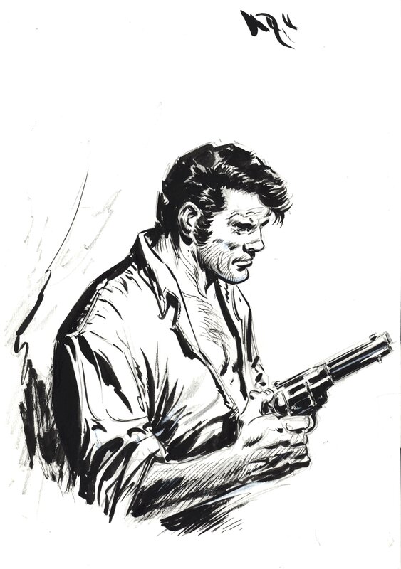 En vente - Garcia : Jerry Spring, illustration pour un essai de reprise du personnage - Illustration originale