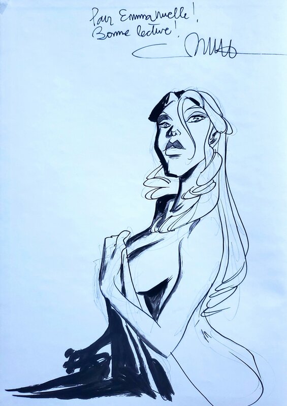 Rubén, LES TROIS MOUSQUETAIRES   T1 dédicace RUBEN - Sketch