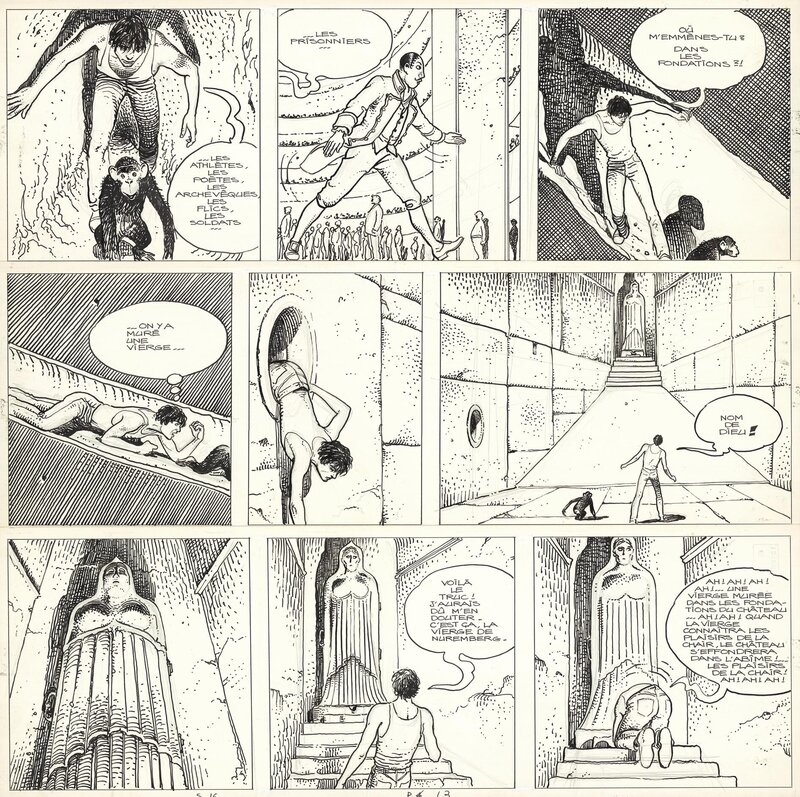 En vente - Milo Manara, Giuseppe Bergman - Jour de colère, Tome 2 - Planche originale