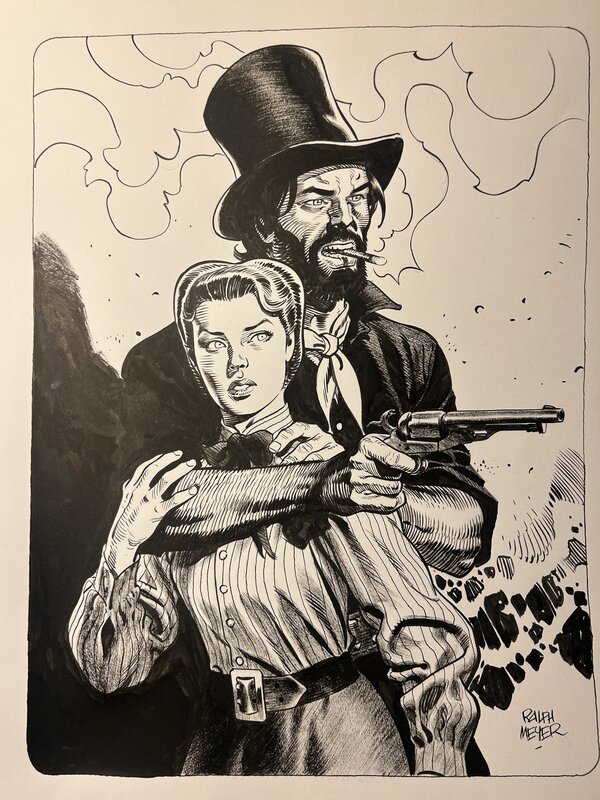 Jonas et Rose par Ralph Meyer - Illustration originale