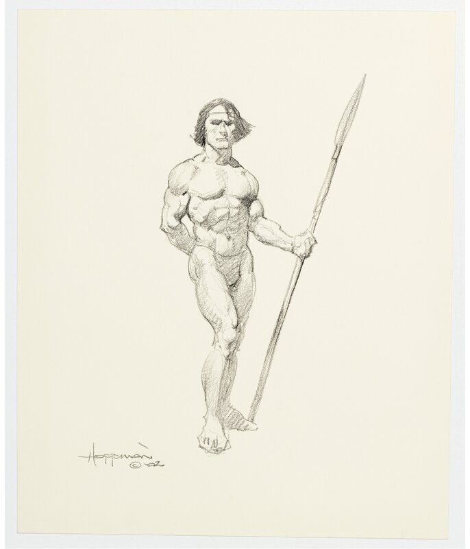 For sale - Mike Hoffman, original pencil drawing - Original Illustration