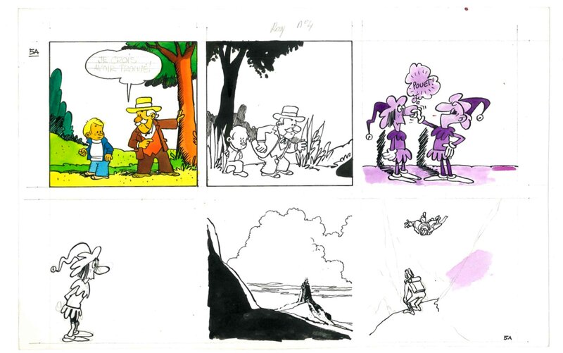 En vente - Rosy : Recherches graphiques pour une nouvelle série - Planche originale