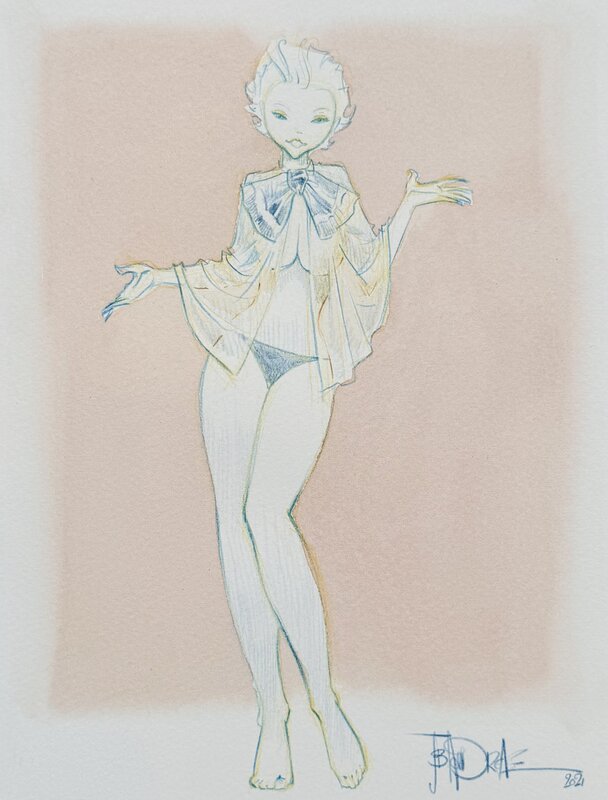 For sale - Manie Ganza by Jean-Baptiste Andréae - Original Illustration