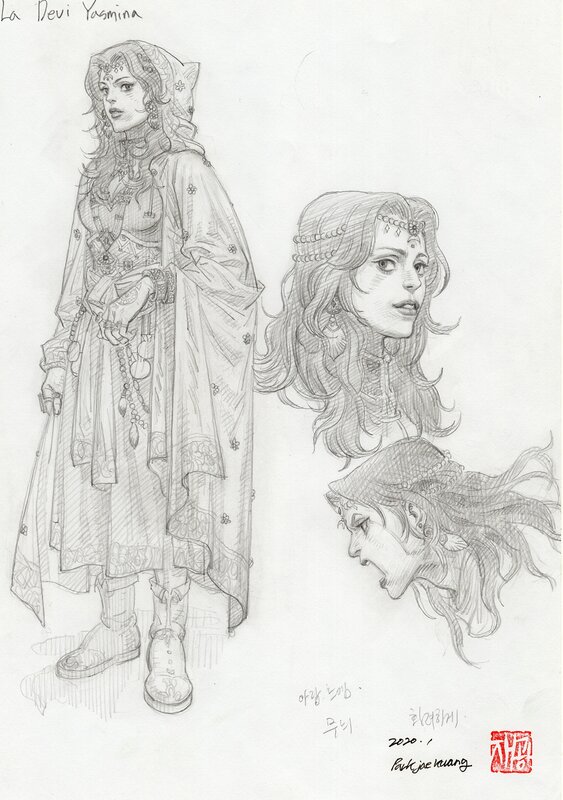 Conan - Yasmina by Jae Kwang Park - Original art