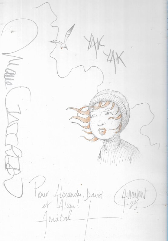 Marie Jaffredo, Dédicace sur l'album Meurtre au Mont-Saint-Michel - Dédicace