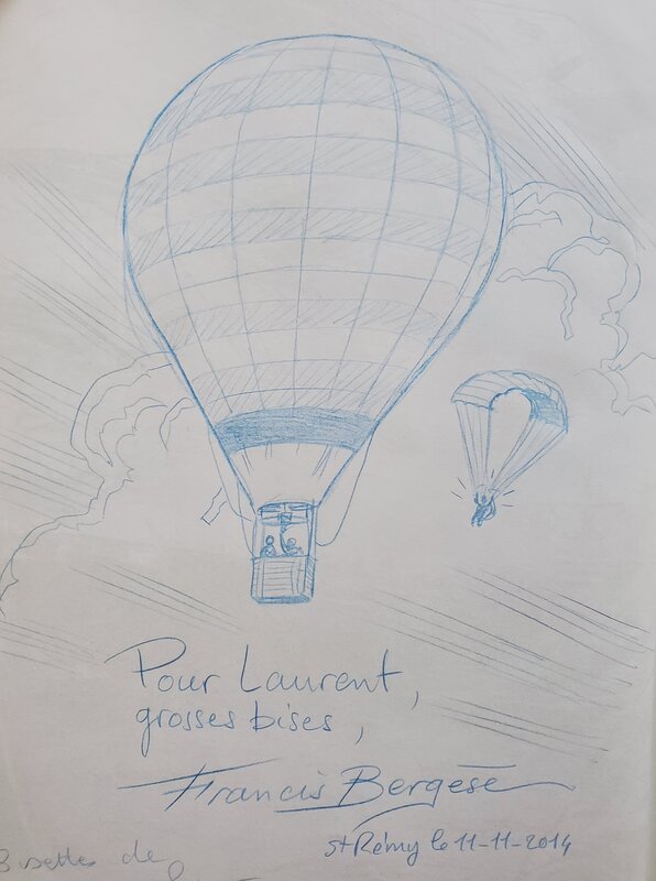 Francis Bergèse, BUCK DANNY    T50 SABOTAGE AU TEXAS - Dédicace