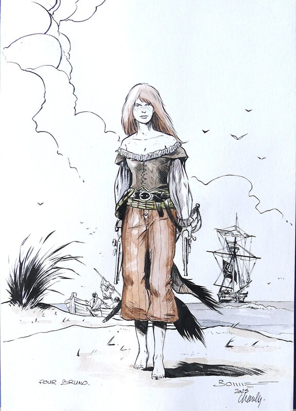 Ann Bonny par Franck Bonnet, Isabelle Charly - Illustration originale